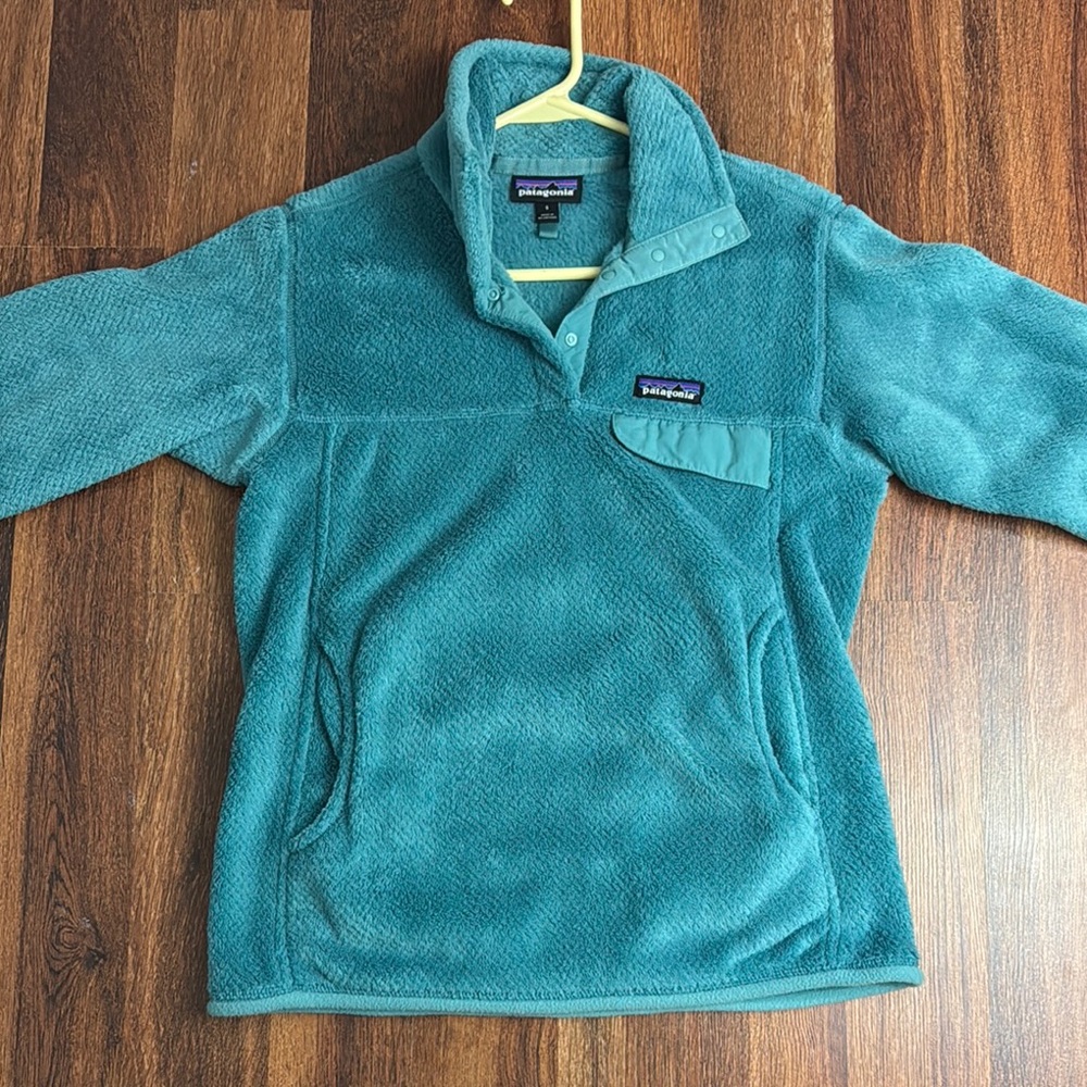 Patagonia Teal Fleece Pullover